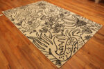 Vintage Mythic Garden Dragon Motif Rug – Bold, Playful, and Collectible 73682 by Nazmiyal Antique Collection