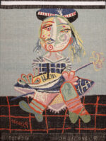 Threaded Modernism Picasso Inspired Mid-Century Tapestry Rug 73655 by Nazmiyal Collection