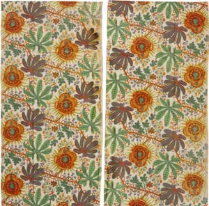 Vintage Pair of Aralia Curtains by Josef Frank 73680 by Nazmiyal Antique Collection