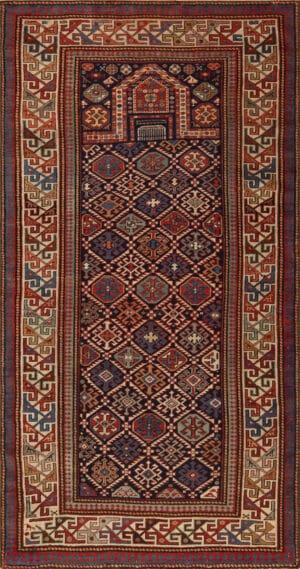 Antique Caucasian Dagestan Rug 73701 by Nazmiyal Antique Rugs