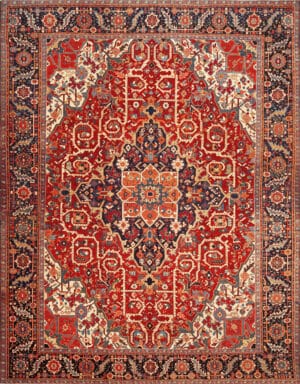 Heriz Rug Masterpiece Bold Persian Weaving from a Legendary Tradition 73154 by Nazmiyal Antique Collection