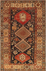 Antique Shirvan Rug with Tribal and Animal Motifs Rare 19th Century Folk Art 73705 by Nazmiyal Antique Rugs