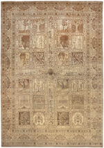 Antique Tabriz Garden Design Persian Rug Antique Tabriz Garden Design Persian Rug 50258 by Nazmiyal Antique Rugs