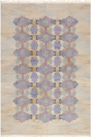 Vintage Syren by Judith Johansson Swedish Kilim 73686 by Nazmiyal Collection