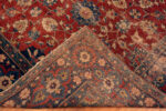 Back of Rare 17th Century Antique Persian Rug Handwoven Floral Masterpiece from the Safavid Era 73642 by Nazmiyal Antique Rugs