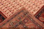 Back of Handwoven Antique Bakhshaish Rug Persian Village Carpet with Allover Motifs Back of Handwoven Antique Bakhshaish Rug Persian Village Carpet with Allover Motifs 73160 by Nazmiyal Antique Rugs