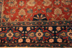 Border of Rare 17th Century Antique Persian Rug Handwoven Floral Masterpiece from the Safavid Era 73642 by Nazmiyal Antique Rugs