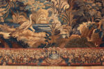 Border Of 18th Century Silk & Wool French Verdure Tapestry Border Of 18th Century Silk & Wool French Verdure Tapestry 73752 by Nazmiyal Antique Rugs