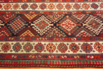 Border of Antique Geometric Talish Runner Rug 72052 by Nazmiyal Antique Rugs