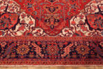 Border of Impressive Heriz Rug Antique Persian Handwoven Design for Collectors and Interiors by Nazmiyal Antique Collection Border of Impressive Heriz Rug Antique Persian Handwoven Design for Collectors and Interiors 73284 by Nazmiyal Antique Collection