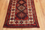 Bottom of Antique Geometric Talish Runner Rug 72052 by Nazmiyal Antique Rugs