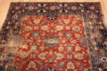 Bottom Detail of Rare 17th Century Antique Persian Rug Handwoven Floral Masterpiece from the Safavid Era 73642 by Nazmiyal Antique Rugs