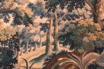 Center Detail of 18th Century Silk & Wool French Verdure Tapestry Center Detail of 18th Century Silk & Wool French Verdure Tapestry 73752 by Nazmiyal Antique Rugs