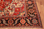 Corner of Heriz Rug Masterpiece Bold Persian Weaving from a Legendary Tradition by Nazmiyal Antique Collection Corner of Heriz Rug Masterpiece Bold Persian Weaving from a Legendary Tradition 73154 by Nazmiyal Antique Collection