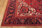 Corner of Impressive Heriz Rug Antique Persian Handwoven Design for Collectors and Interiors by Nazmiyal Antique Collection Corner of Impressive Heriz Rug Antique Persian Handwoven Design for Collectors and Interiors 73284 by Nazmiyal Antique Collection