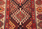 Detail of Antique Geometric Talish Runner Rug 72052 by Nazmiyal Antique Rugs