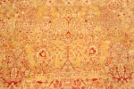 Detail of Exquisite Antique Persian Tabriz Rug with Delicate Floral Design and Warm Coral Border by Nazmiyal Antique Collection Detail of Exquisite Antique Persian Tabriz Rug with Delicate Floral Design and Warm Coral Border 73648 by Nazmiyal Antique Collection