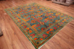 Floor View of Antique Chinese Deco Rug 73717 by Nazmiyal Antique Rugs