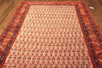 Floor View of Handwoven Antique Bakhshaish Rug Persian Village Carpet with Allover Motifs Floor View of Handwoven Antique Bakhshaish Rug Persian Village Carpet with Allover Motifs 73160 by Nazmiyal Antique Rugs