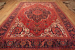 Front Floor View of Impressive Heriz Rug Antique Persian Handwoven Design for Collectors and Interiors by Nazmiyal Antique Collection Front Floor View of Impressive Heriz Rug Antique Persian Handwoven Design for Collectors and Interiors 73284 by Nazmiyal Antique Collection