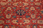 Middle Detail of Rare 17th Century Antique Persian Rug Handwoven Floral Masterpiece from the Safavid Era 73642 by Nazmiyal Antique Rugs