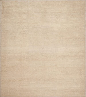 Luxurious Modern Silk Beige Rug with Minimalist Elegance and Soft Contemporary Appeal 61195 by Nazmiyal Antique Rugs
