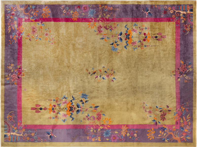 Chinese art deco rug