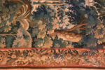 Side Border of 18th Century Silk & Wool French Verdure Tapestry by Nazmiyal Antique Rugs Side Border of 18th Century Silk & Wool French Verdure Tapestry 73752 by Nazmiyal Antique Rugs