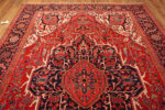 Top View of Impressive Heriz Rug Antique Persian Handwoven Design for Collectors and Interiors by Nazmiyal Antique Collection Top View of Impressive Heriz Rug Antique Persian Handwoven Design for Collectors and Interiors 73284 by Nazmiyal Antique Collection