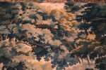 Top Detail Of 18th Century Silk & Wool French Verdure Tapestry Top Detail Of 18th Century Silk & Wool French Verdure Tapestry 73752 by Nazmiyal Antique Rugs