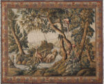 Vintage French Verdure Tapestry with Exotic Birds and Scenic Woodland Setting 73755 by Nazmiyal Antique Rugs