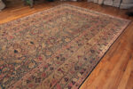 Floor View of Antique Kerman Persian Rug 43625 Nazmiyal Collection