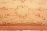 Top Border of Antique Large Aubusson Floral French Rug 43632 by Nazmiyal Antique Rugs