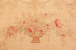 Detail of Antique Large Aubusson Floral French Rug 43632 by Nazmiyal Antique Rugs