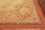 Corner of Antique Large Aubusson Floral French Rug 43632 by Nazmiyal Antique Rugs