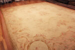 Floor View of Antique Large Aubusson Floral French Rug 43632 by Nazmiyal Antique Rugs