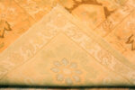 Back of Antique Agra Oriental Rug Back of Antique Agra Oriental Rug 43655 Nazmiyal Collection