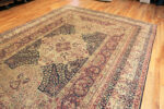 Floor View of Antique Kerman Persian Rug 44391 Nazmiyal Collection