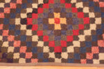 Border of Small Scatter Size Bold Geometric Pattern Antique American Hooked Rug Border of Small Scatter Size Bold Geometric Pattern Antique American Hooked Rug 46525 by Nazmiyal Antique Rugs