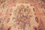 Center Detail of Eighteen Century French Floral Aubusson Center Detail of Eighteen Century French Floral Aubusson 73671 by Nazmiyal Antique Collection