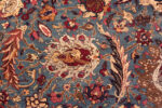 Animals of Antique Persian Tehran Silk and Wool Rug with Floral Motifs 73764 by Nazmiyal Antique Rugs