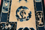 Animal of Pair of Antique Chinese Ningxia Pillar Rugs with Mirrored Dragon Motifs Animal of Pair of Antique Chinese Ningxia Pillar Rugs with Mirrored Dragon Motifs 73621 by Nazmiyal Antique Rugs
