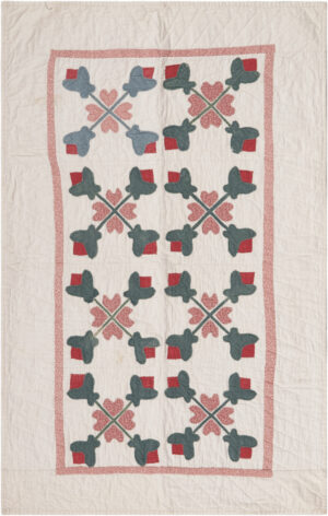 Antique American Quilt Textile 73840 by Nazmiyal Antique Rugs
