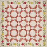 Antique American Wreath Quilt Textile Antique American Wreath Quilt Textile 73844 by Nazmiyal Antique Rugs