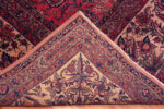 Back of Antique Persian Kashan Rug with Intricate Floral Design 73769 by Nazmiyal Antique Rugs
