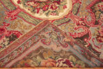 Back of Antique Caucasian Floral Karabagh Rug Back of Antique Caucasian Floral Karabagh Rug 73654 by Nazmiyal Antique Collection