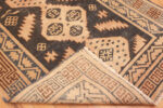 Back of Antique Geometric Runner Rug Back of Antique Geometric Runner Rug 73368 by Nazmiyal Antique Rugs