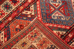 Back of Antique Kazak Caucasian Geometric Rug 73181 by Nazmiyal Antique Rugs