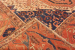 Back of Antique Persian Bakshaish Geometric Tribal Rug 73524 by Nazmiyal Antique Rugs