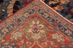 Back of Antique Persian Tehran Silk and Wool Rug with Floral Motifs 73764 by Nazmiyal Antique Rugs